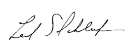 Leonard S. Schleifer signature
